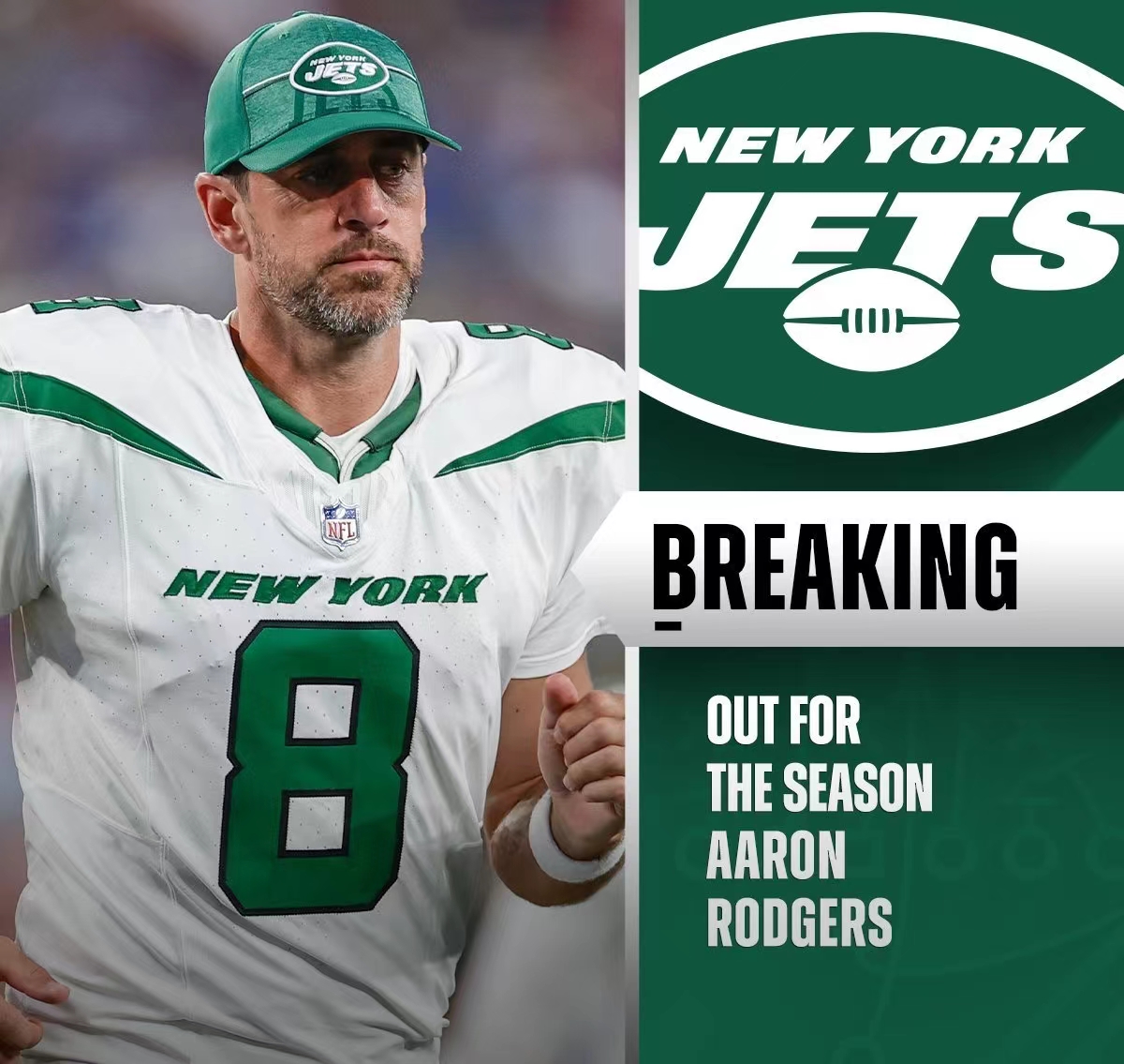 Rodgers erleidet einen Achillessehnenriss, seine Karriere wirft einen Schatten darauf